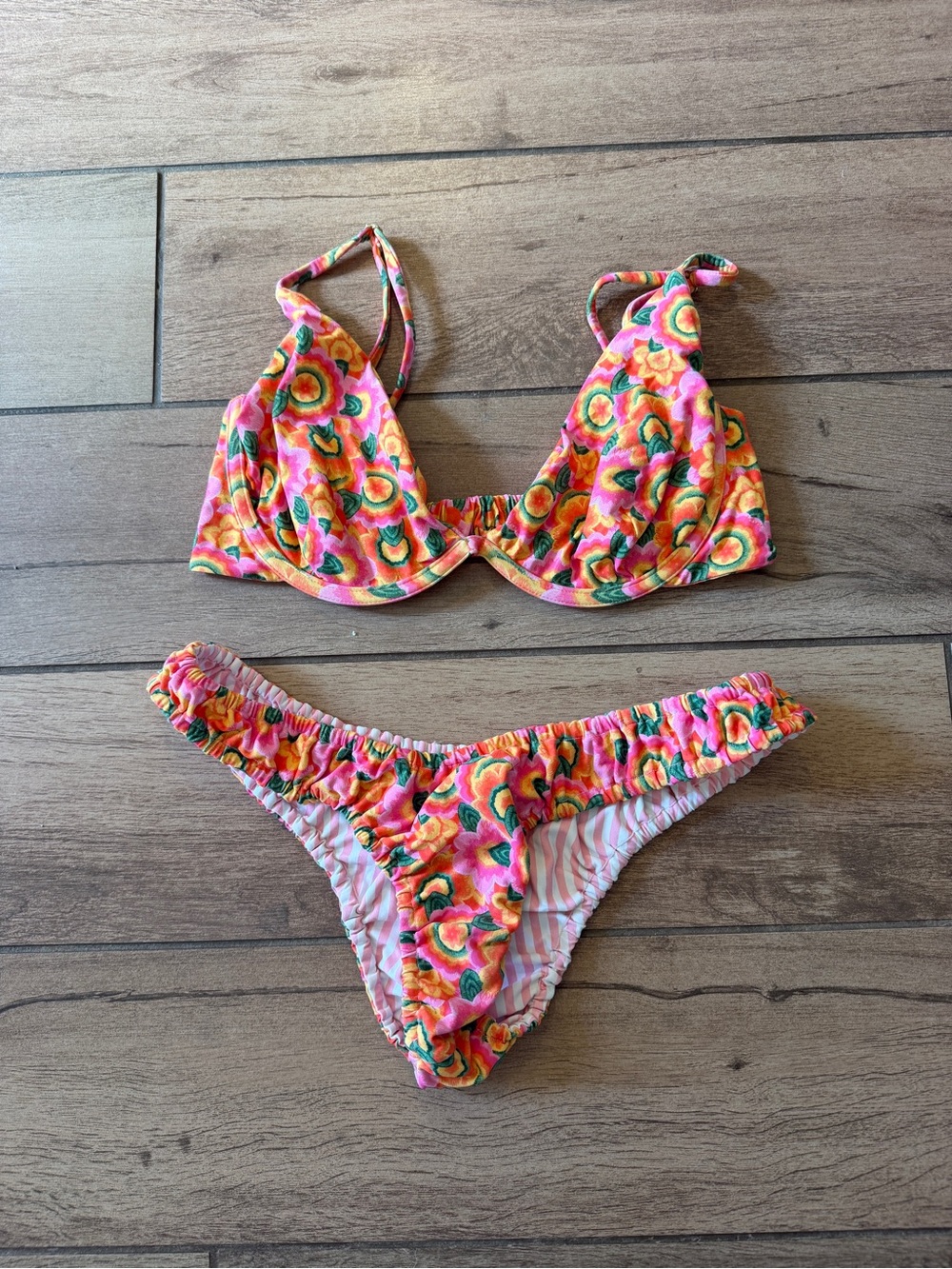VDM the label Floral Pink Multi-Color Underwire Bikini Set